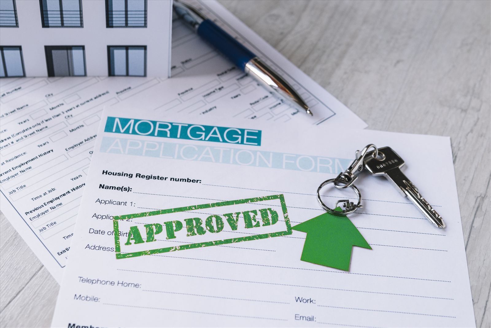 Mortgage and financing paperwork ready for signature